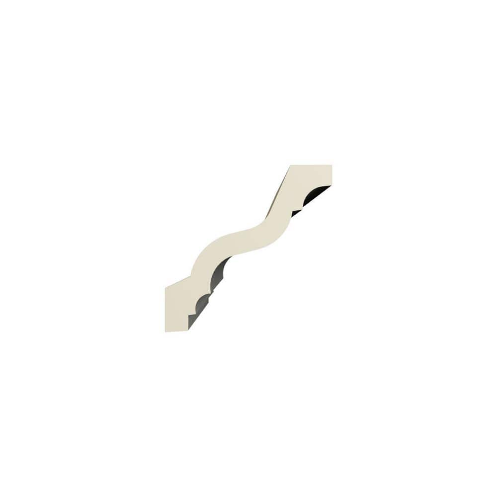 Ekena Millwork Harlington 3.125 in. D x 4.5 in. W x 96 in. L Polyurethane Crown Moulding