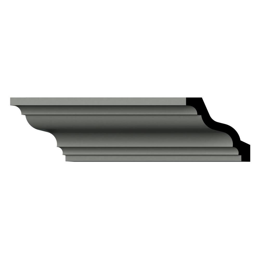 Ekena Millwork Harlington 3.125 in. D x 4.5 in. W x 96 in. L Polyurethane Crown Moulding