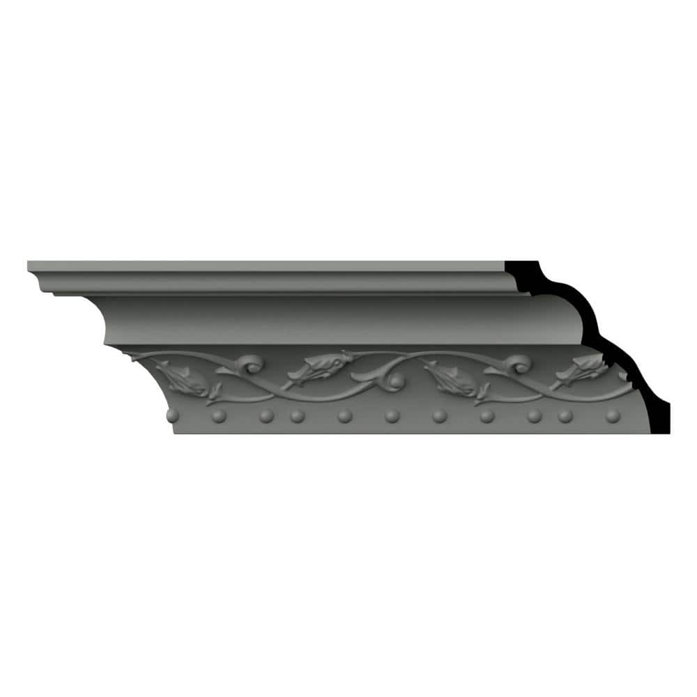 Ekena Millwork Killeen 3 in. D x 4.25 in. W x 96 in. L Polyurethane Crown Moulding