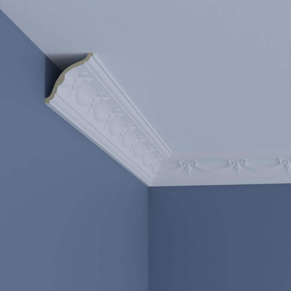 Ekena Millwork Nevada 2.75 in. D x 4 in. W x 96 in. L Polyurethane Crown Moulding