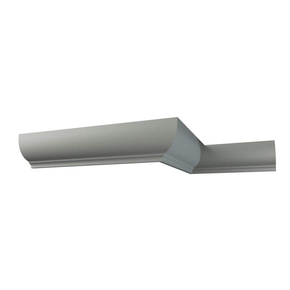 Ekena Millwork Rockwall 2.75 in. D x 4.25 in. W x 94.5 in. L Polyurethane Crown Moulding