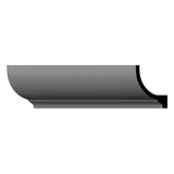 Ekena Millwork Rockwall 2.75 in. D x 4.25 in. W x 94.5 in. L Polyurethane Crown Moulding