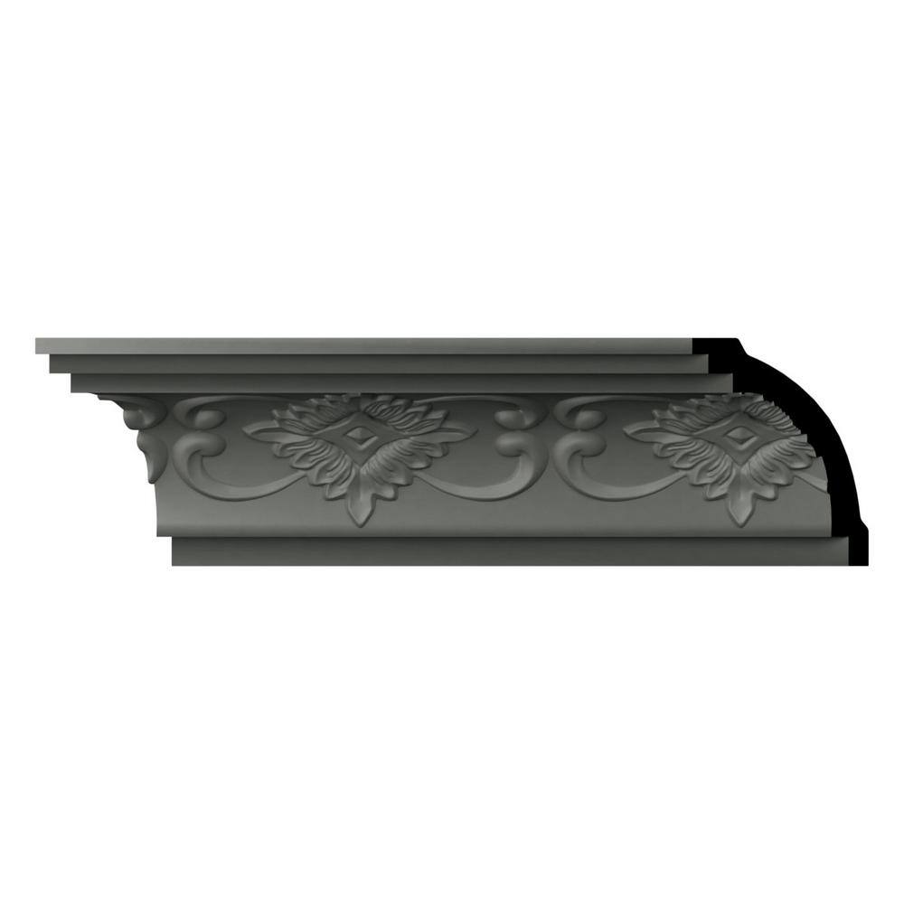 Ekena Millwork Terrel 3.125 in. D x 4.5 in. W x 96 in. L Polyurethane Crown Moulding