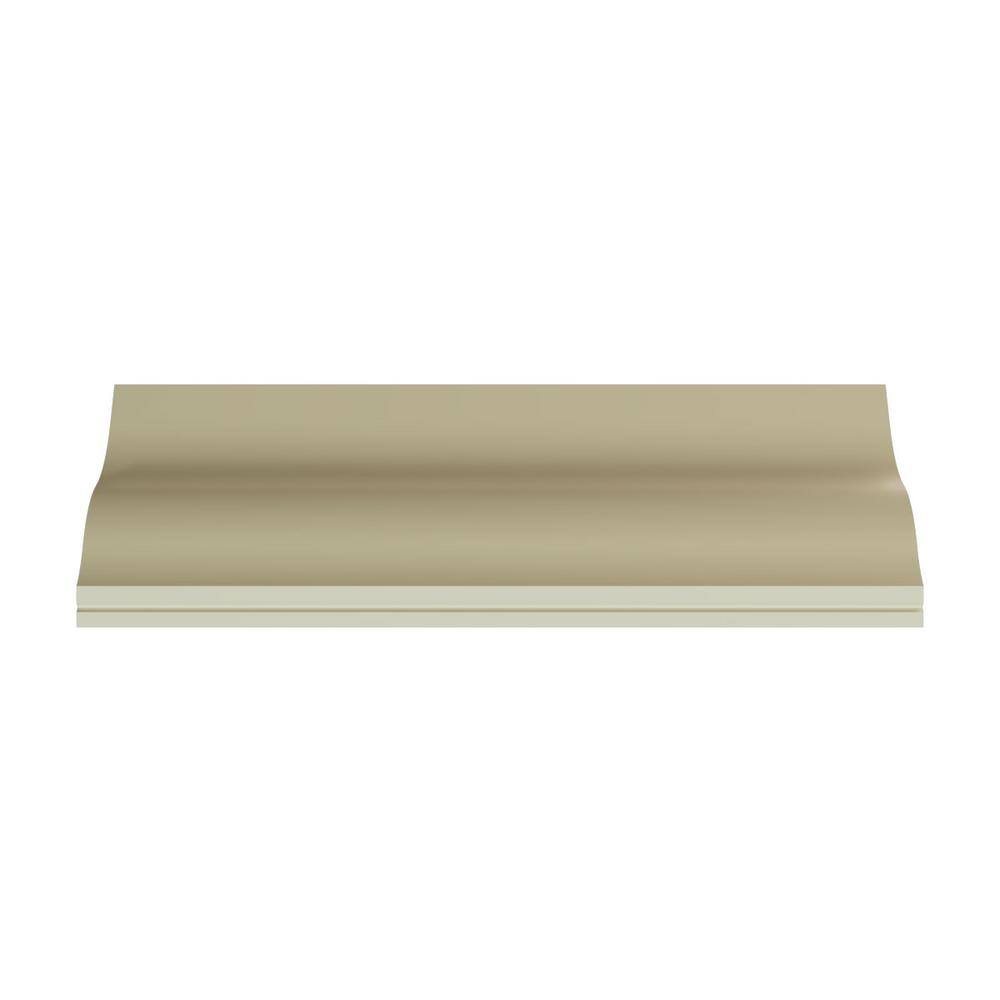 Ekena Millwork Temple 2.75 in. D x 3.875 in. W x 96 in. L Polyurethane Crown Moulding
