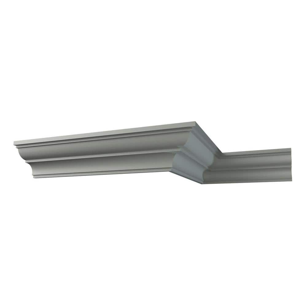 Ekena Millwork Temple 2.75 in. D x 3.875 in. W x 96 in. L Polyurethane Crown Moulding