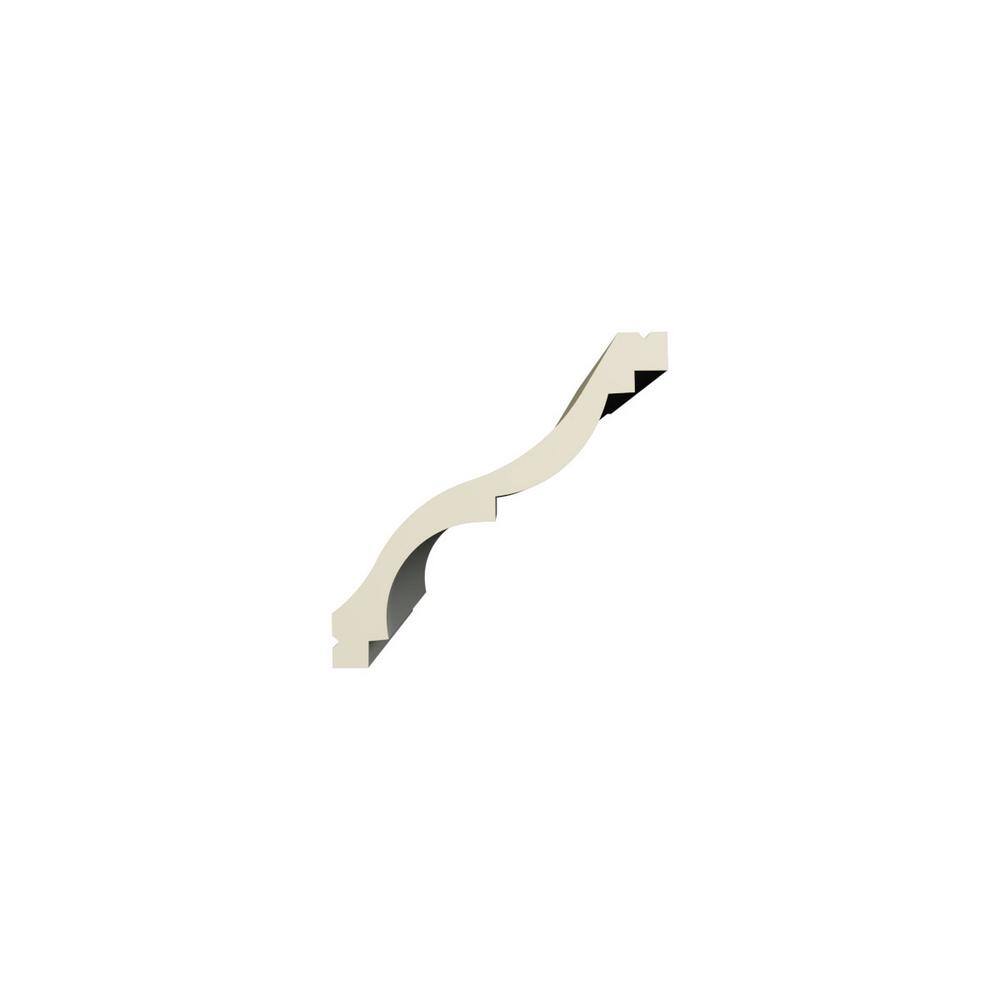 Ekena Millwork Temple 2.75 in. D x 3.875 in. W x 96 in. L Polyurethane Crown Moulding