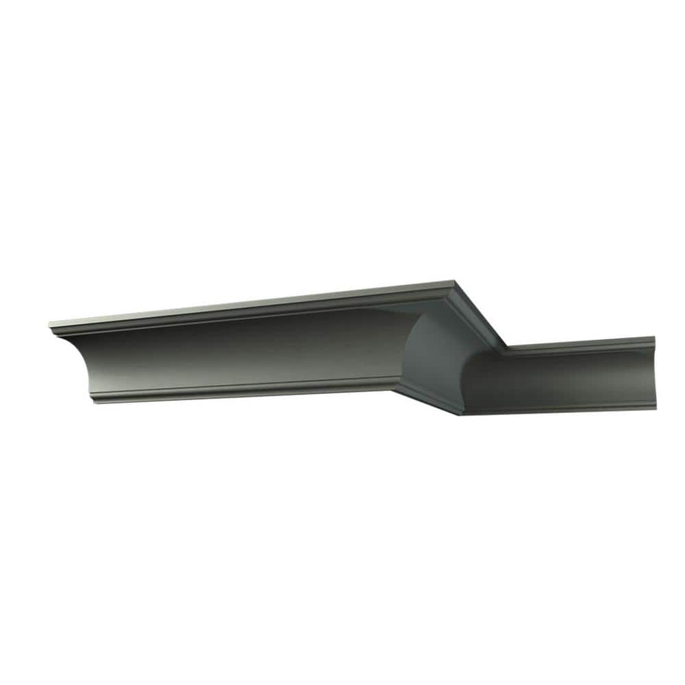 Ekena Millwork Wesley 3 in. D x 4.125 in. W x 96 in. L Polyurethane Crown Moulding