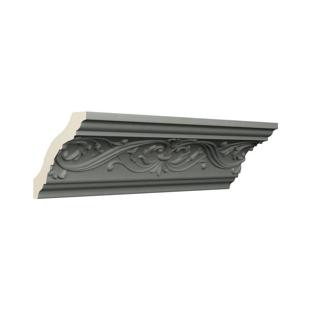 Ekena Millwork Abel 3.125 in. D x 4.5 in. W x 96 in. L Polyurethane Crown Moulding