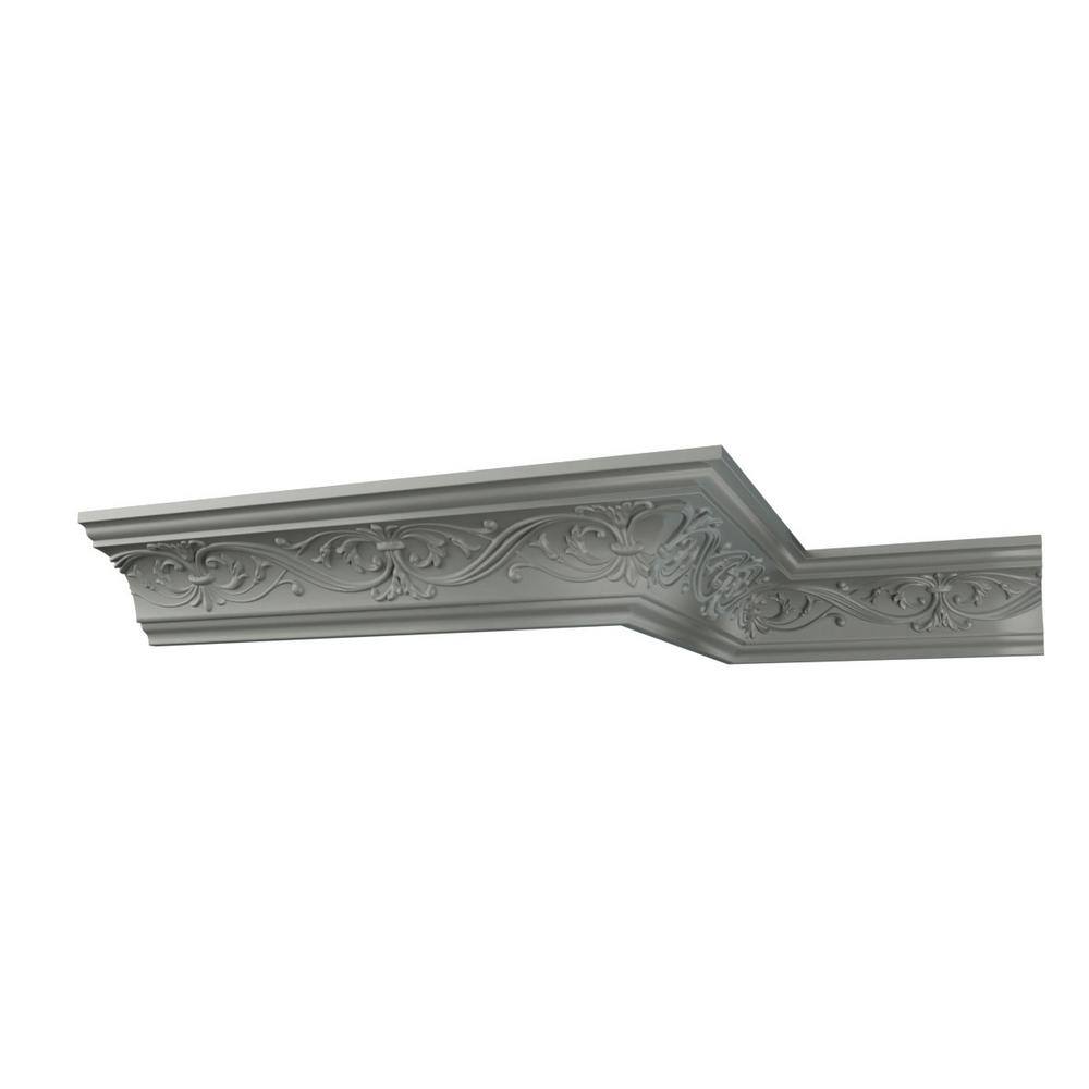 Ekena Millwork Abel 3.125 in. D x 4.5 in. W x 96 in. L Polyurethane Crown Moulding