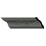 Ekena Millwork Abel 3.125 in. D x 4.5 in. W x 96 in. L Polyurethane Crown Moulding
