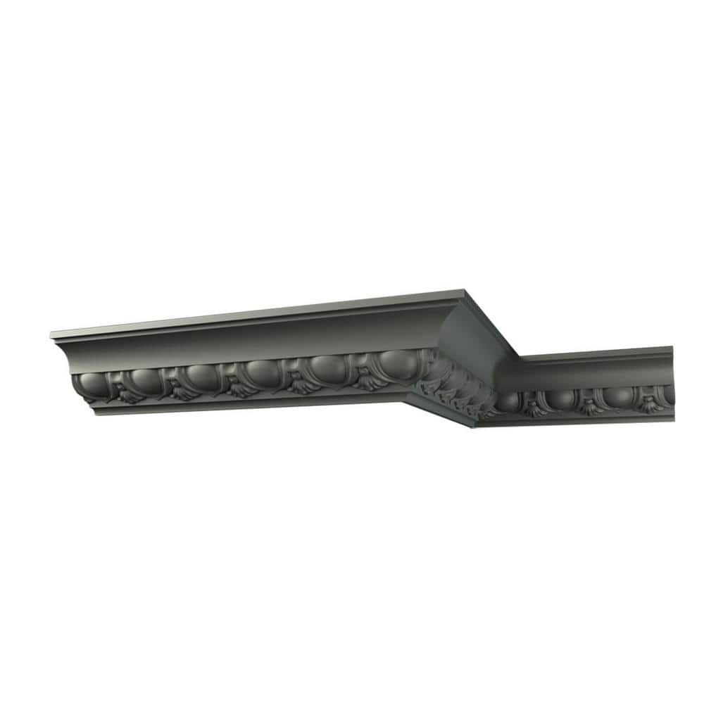 Ekena Millwork Abraham 3.125 in. D x 4.5 in. W x 96 in. L Polyurethane Crown Moulding