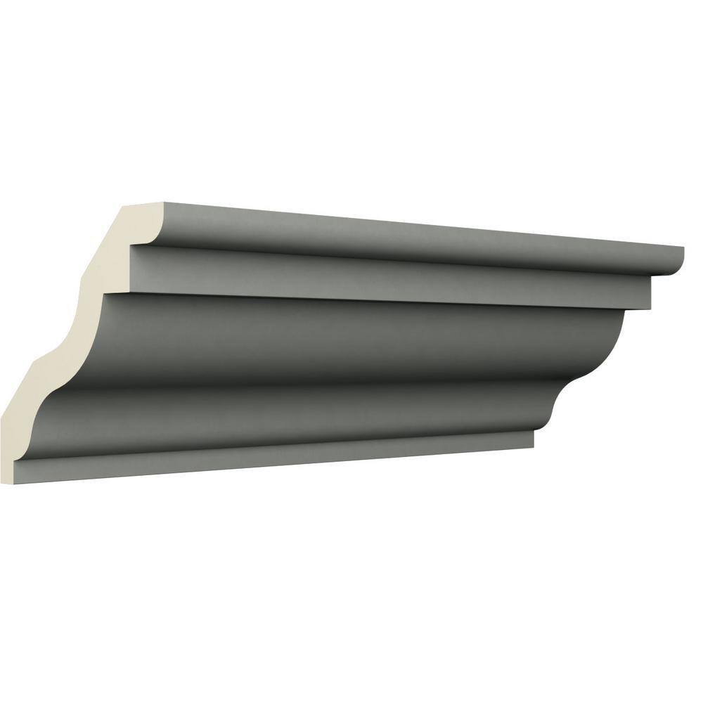 Ekena Millwork Cooper 3.375 in. D x 4.875 in. W x 96 in. L Polyurethane Crown Moulding