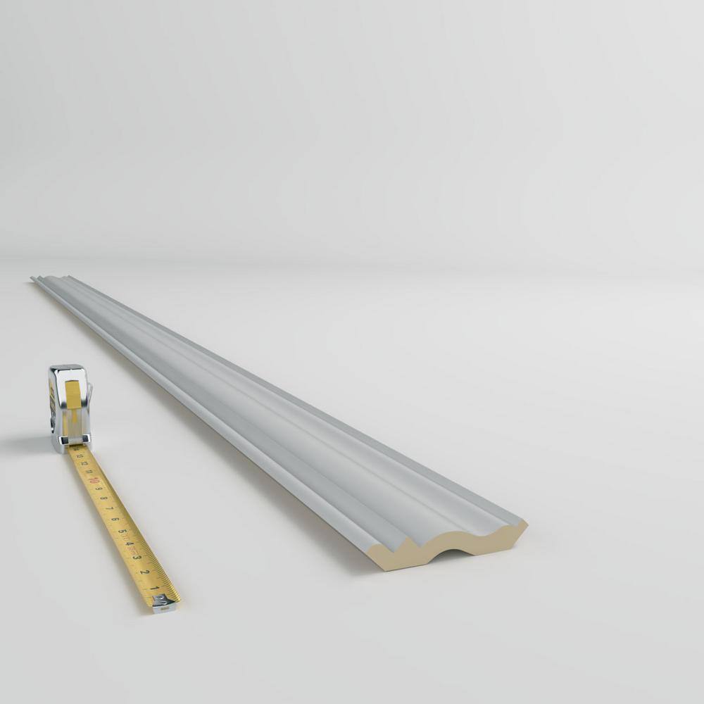 Ekena Millwork Cooper 3.375 in. D x 4.875 in. W x 96 in. L Polyurethane Crown Moulding