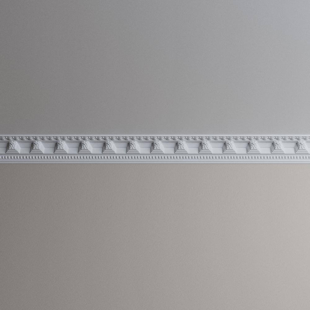 Ekena Millwork Grayson 3.125 in. D x 4.5 in. W x 96 in. L Polyurethane Crown Moulding