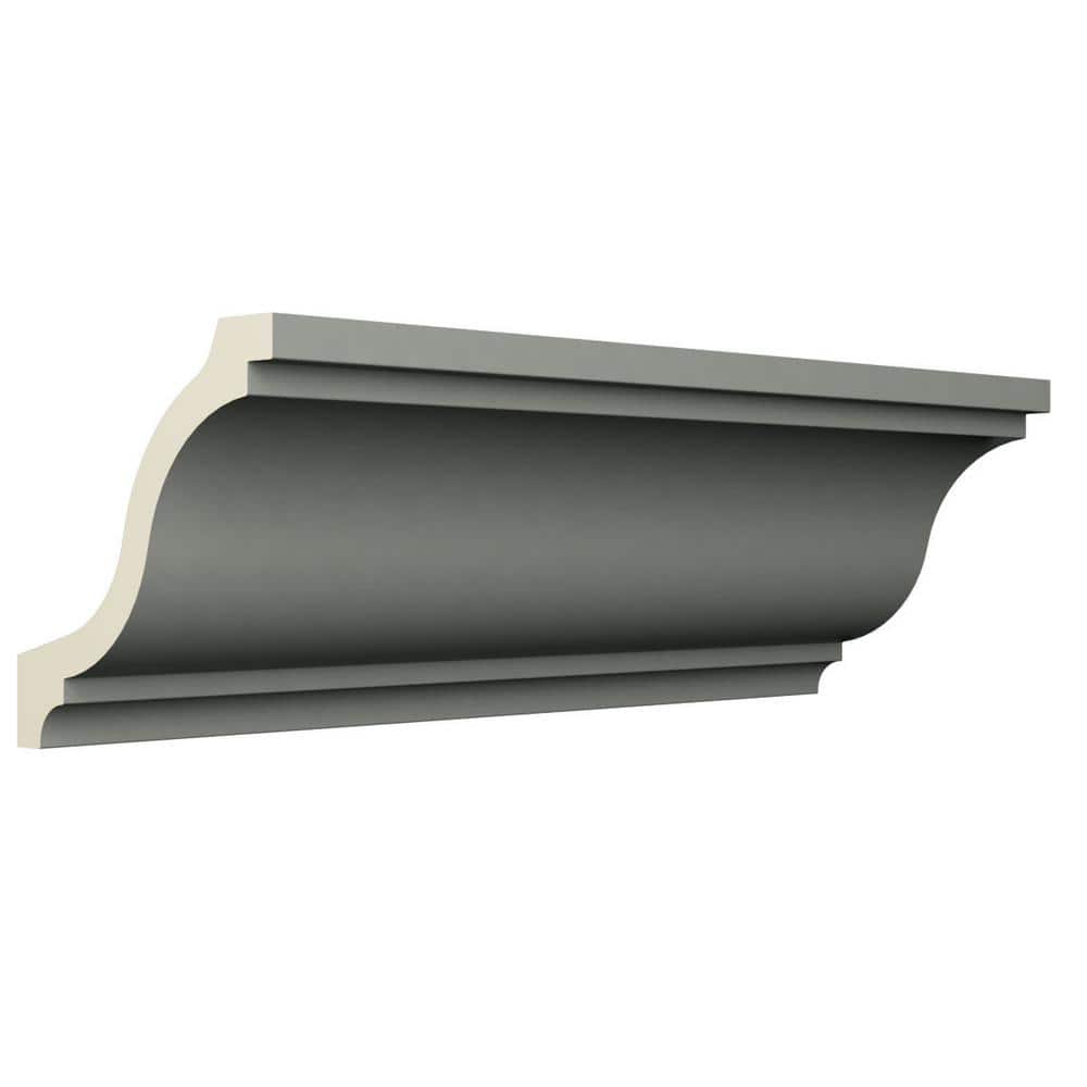 Ekena Millwork Morgan 3.125 in. D x 4.5 in. W x 96 in. L Polyurethane Crown Moulding