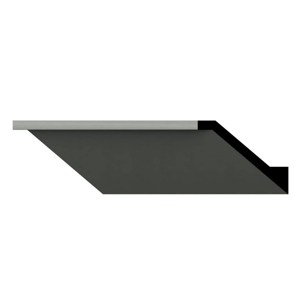 Ekena Millwork Cleo 4 in. D x 5 in. W x 94.5 in. L Polyurethane Crown Moulding