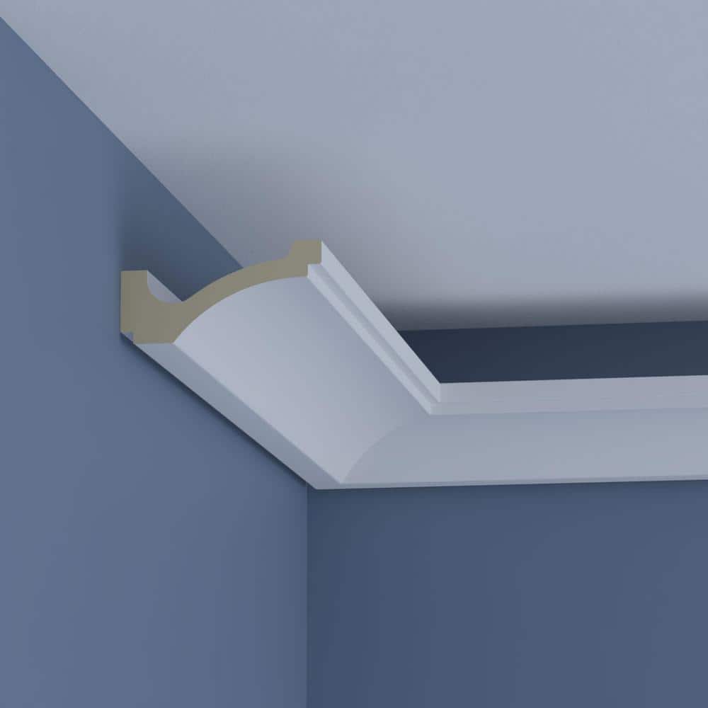 Ekena Millwork Arlene 6 in. D x 6.5 in. W x 94.5 in. L Polyurethane Crown Moulding