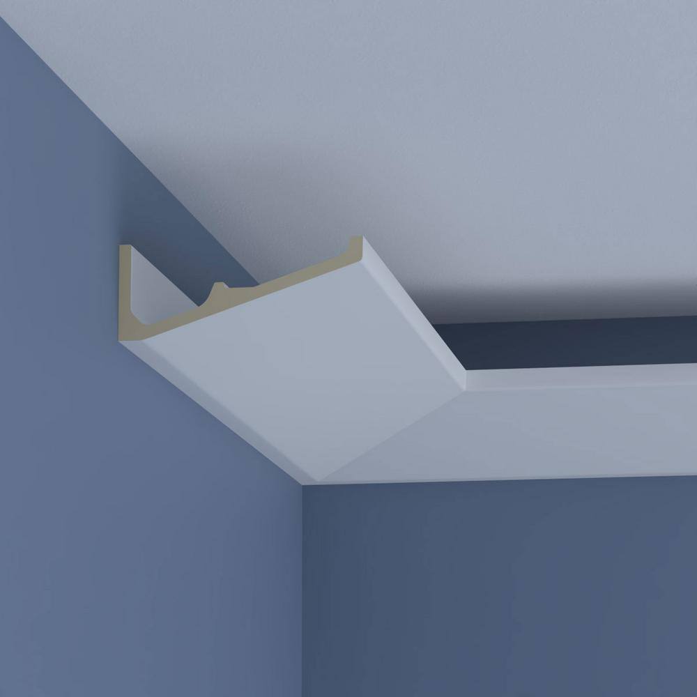 Ekena Millwork Blair 7.875 in. D x 7.875 in. W x 94.5 in. L Polyurethane Crown Moulding