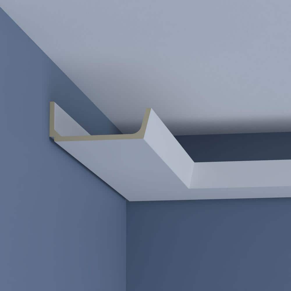 Ekena Millwork Josie 7.875 in. D x 7.875 in. W x 94.5 in. L Polyurethane Crown Moulding