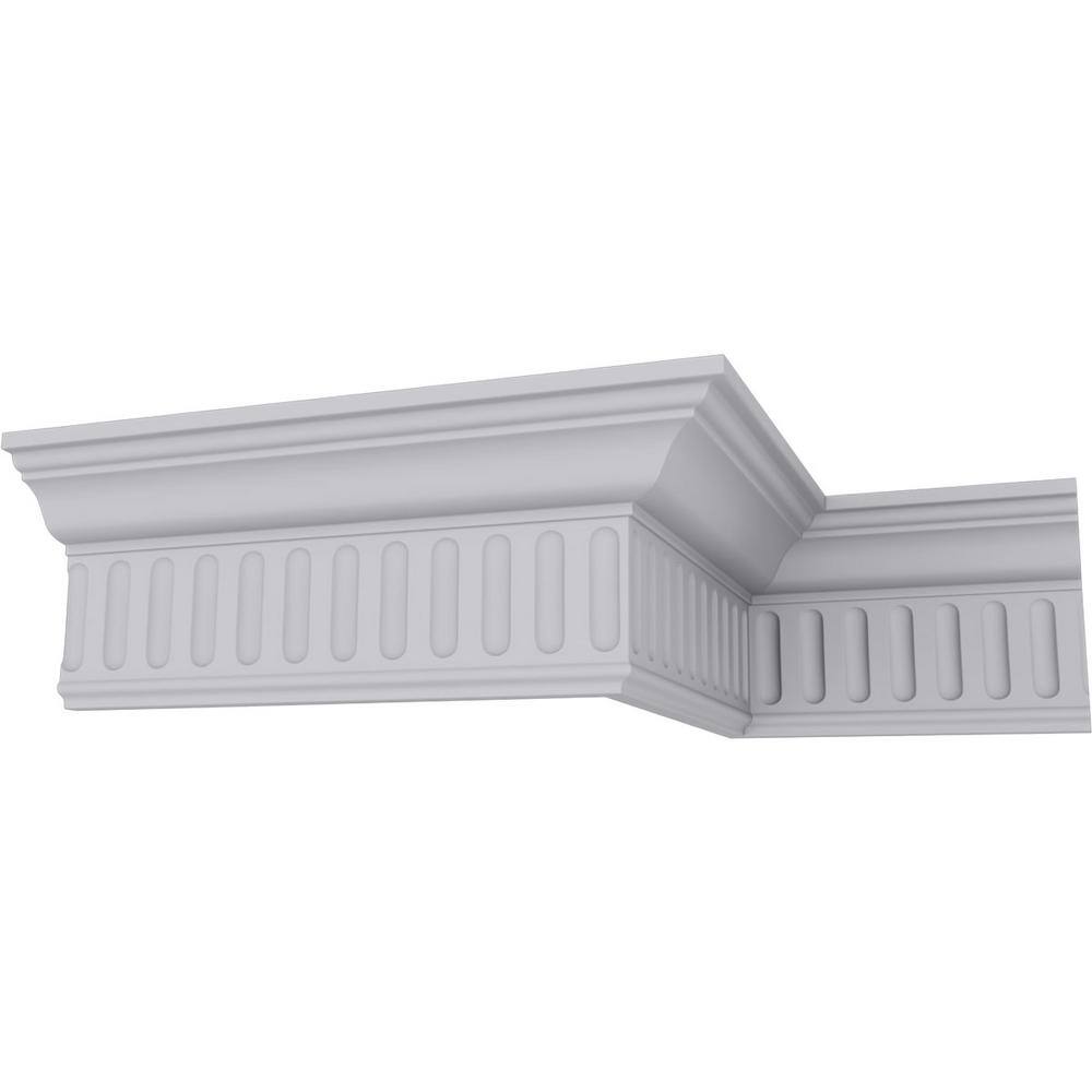 Ekena Millwork 2-1/4 in. x 4 in. x 94-1/2 in. Polyurethane Viceroy Crown Moulding