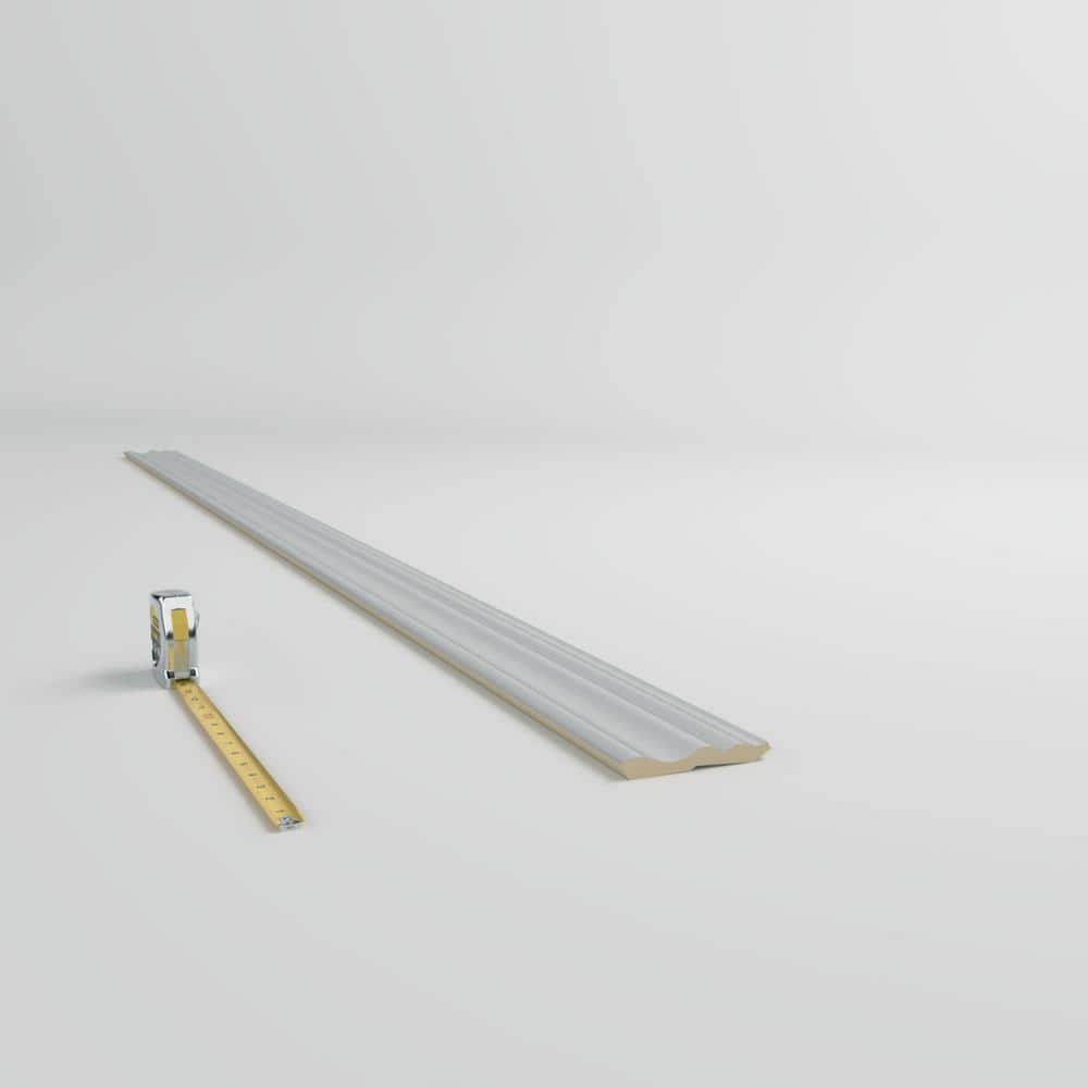 Ekena Millwork Alicia 2.5 in. D x 4.625 in. W x 96 in. L Polyurethane Crown Moulding