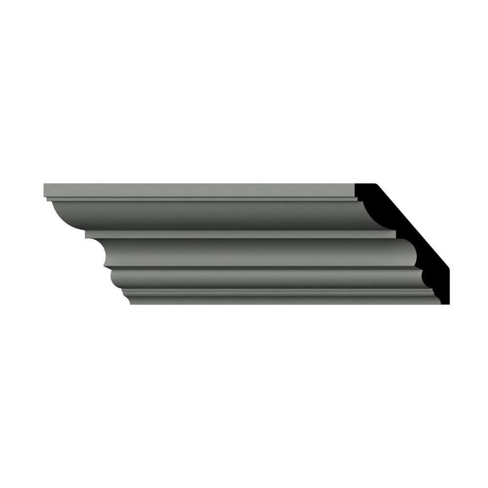 Ekena Millwork Shia 2.875 in. D x 4.5 in. W x 94.5 in. L Polyurethane Crown Moulding