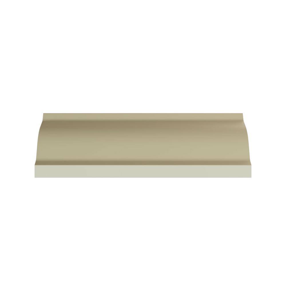Ekena Millwork Maisie 3.5 in. D x 5 in. W x 96 in. L Polyurethane Crown Moulding