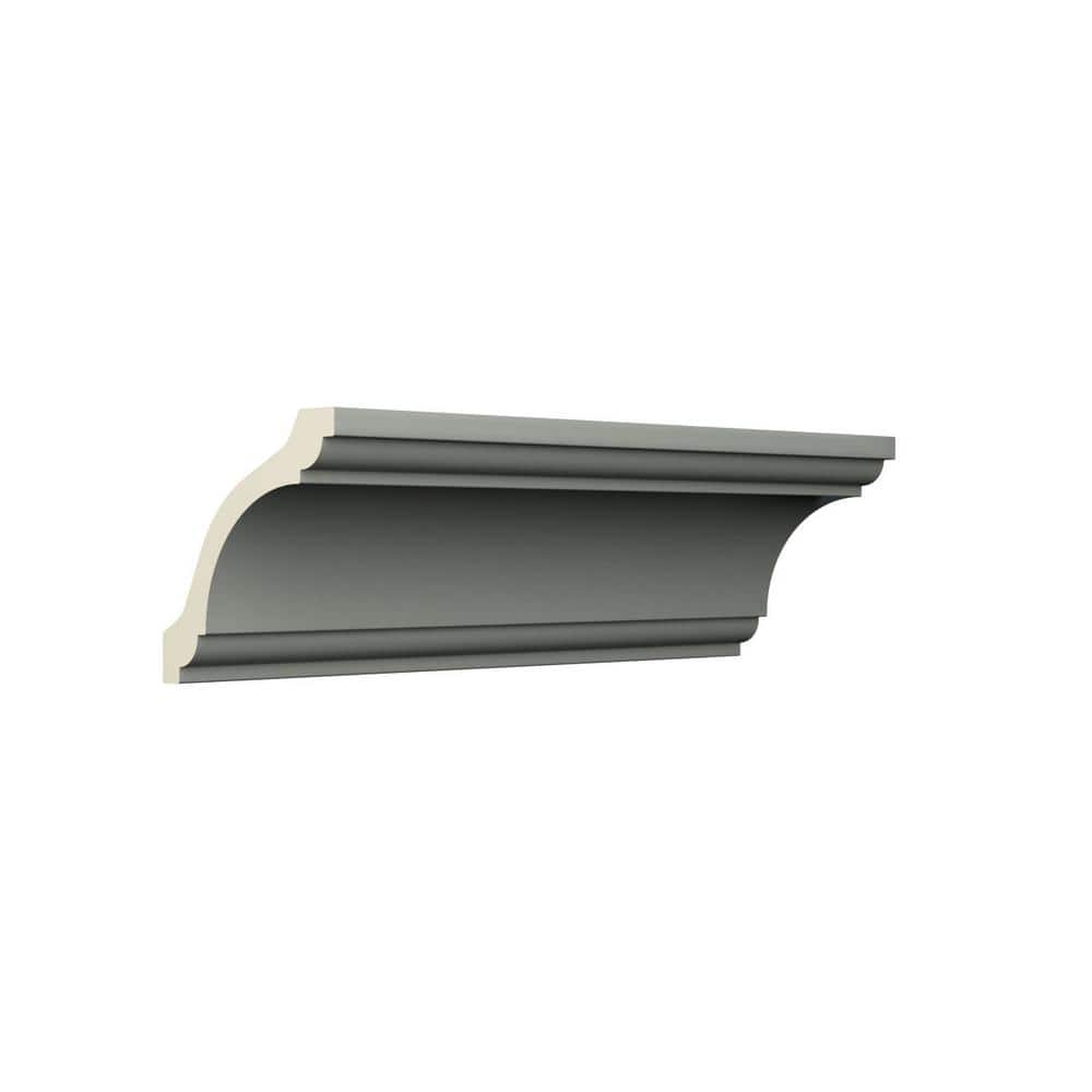 Ekena Millwork Maisie 3.5 in. D x 5 in. W x 96 in. L Polyurethane Crown Moulding