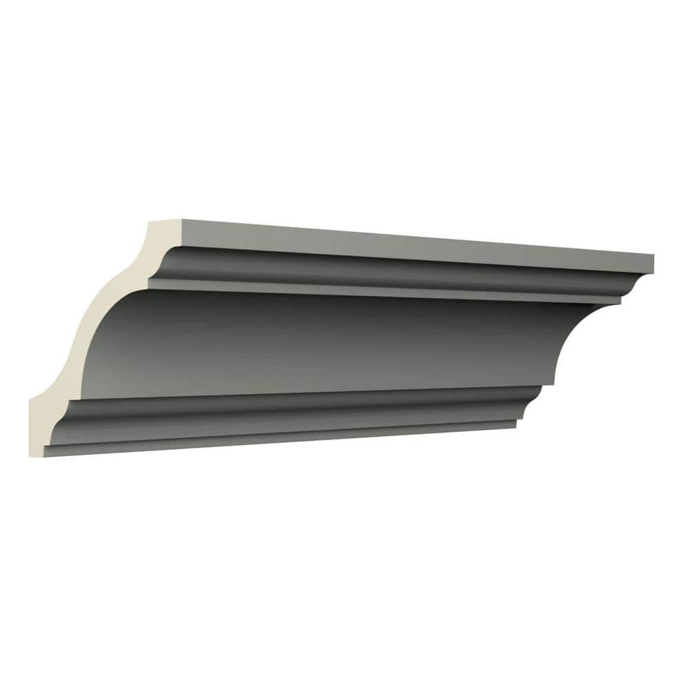 Ekena Millwork Austin 4 in. D x 5.5 in. W x 96 in. L Polyurethane Crown Moulding