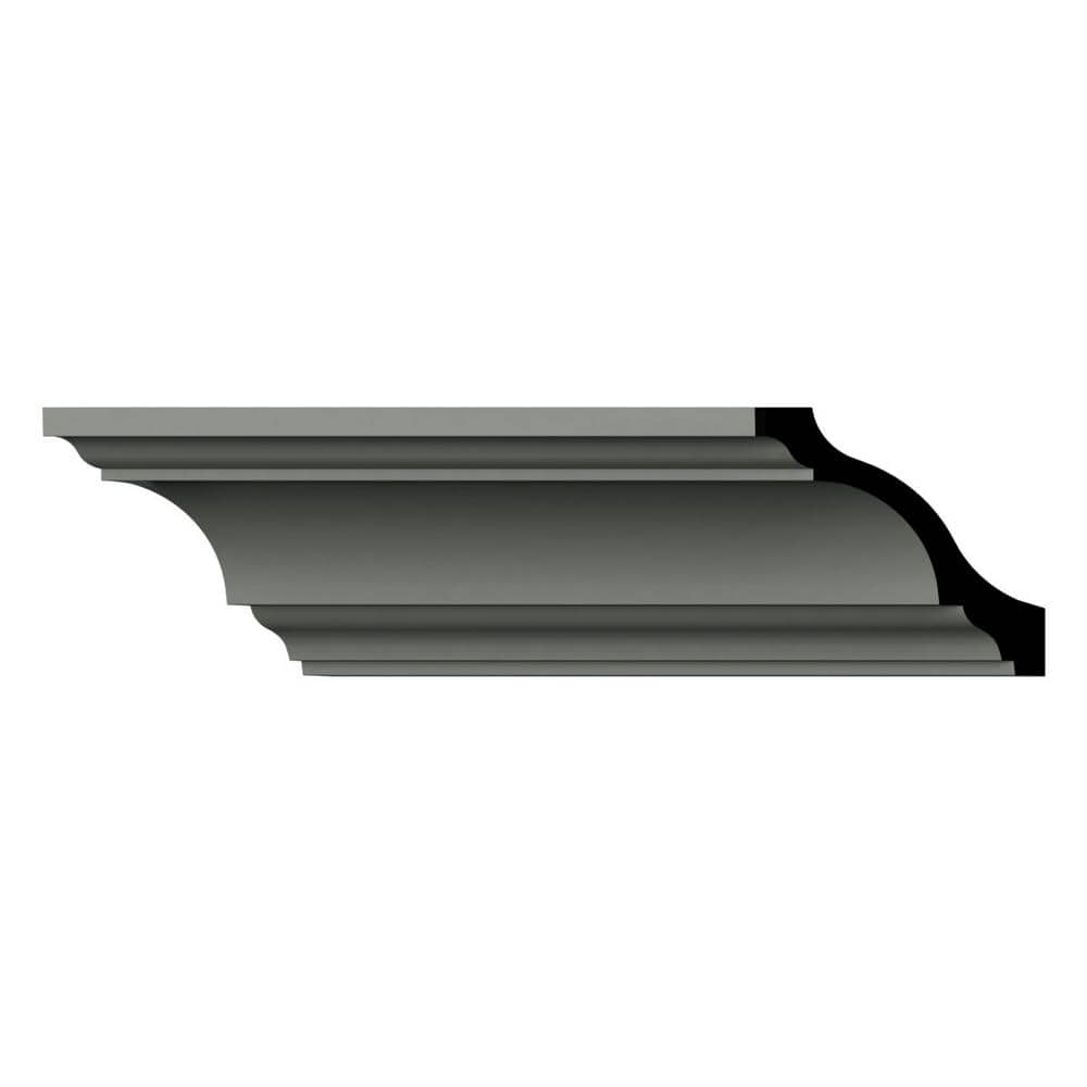 Ekena Millwork Austin 4 in. D x 5.5 in. W x 96 in. L Polyurethane Crown Moulding