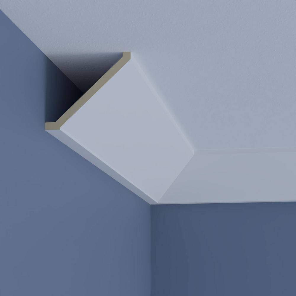 Ekena Millwork Colette 4.375 in. D x 5.875 in. W x 96 in. L Polyurethane Crown Moulding