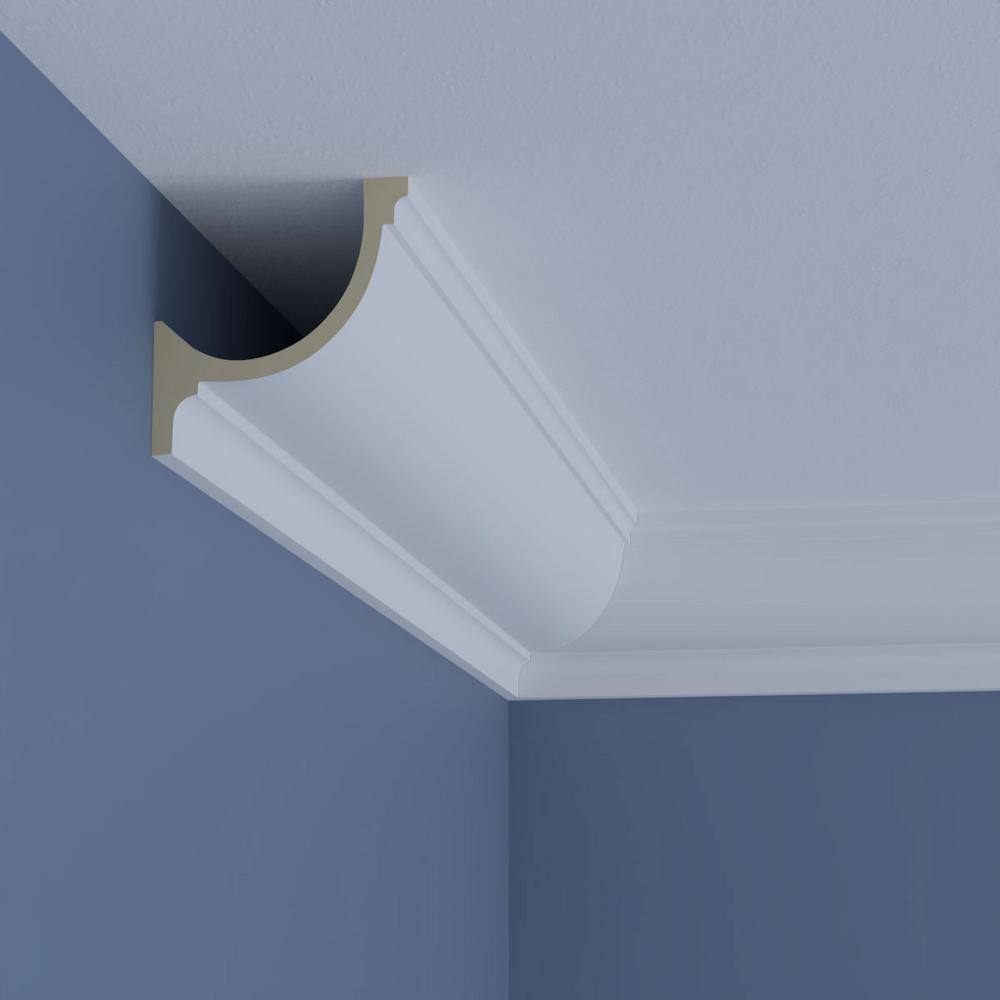 Ekena Millwork Enoch 4 in. D x 5.625 in. W x 96 in. L Polyurethane Crown Moulding