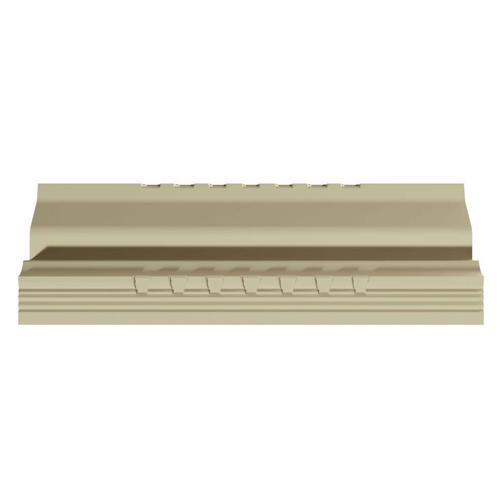 Ekena Millwork Felix 4 in. D x 5.75 in. W x 96 in. L Polyurethane Crown Moulding