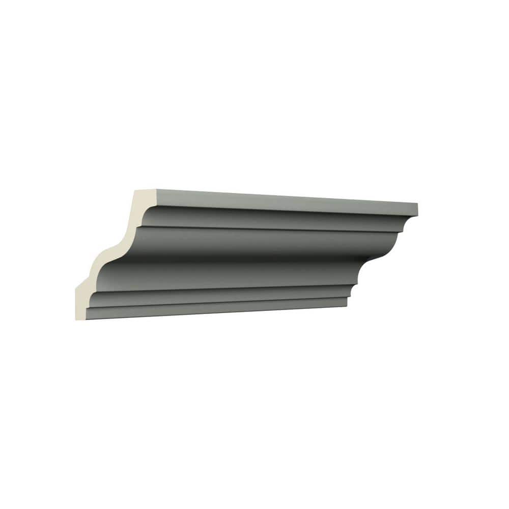 Ekena Millwork Harlington 4 in. D x 5.5 in. W x 96 in. L Polyurethane Crown Moulding