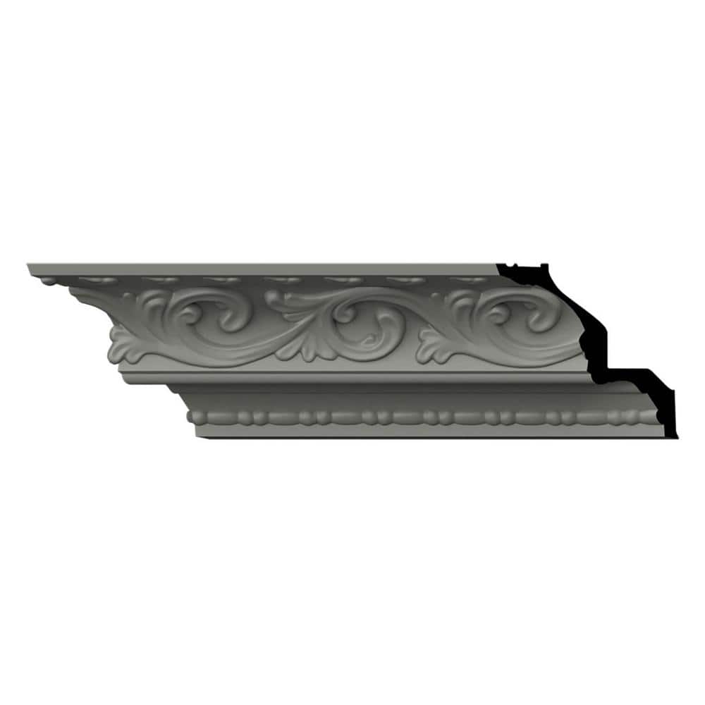 Ekena Millwork Madeline 4 in. D x 5.625 in. W x 96 in. L Polyurethane Crown Moulding