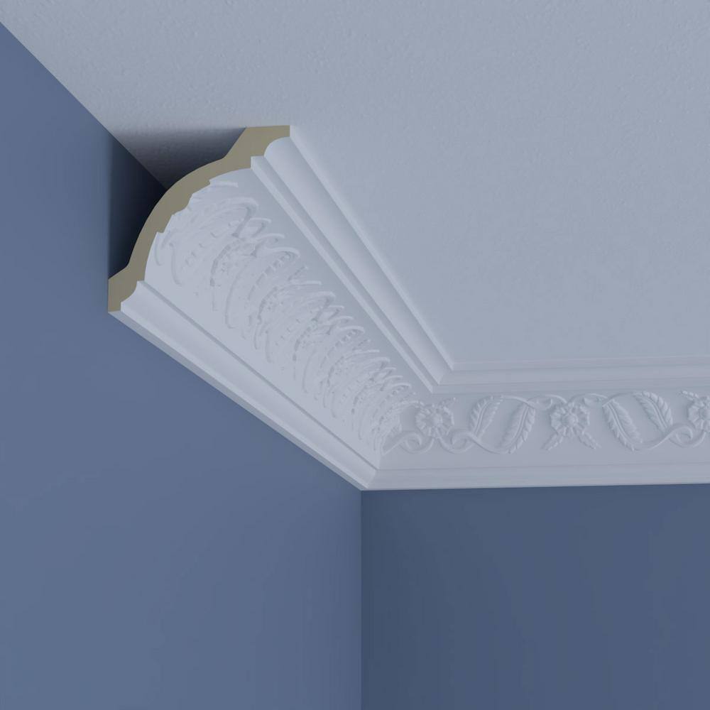 Ekena Millwork McKinney 4 in. D x 5.625 in. W x 96 in. L Polyurethane Crown Moulding