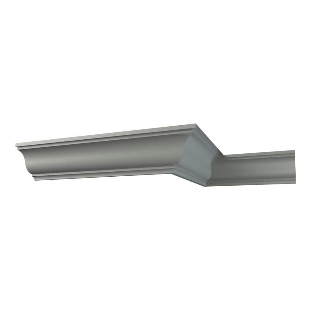 Ekena Millwork Valentina 4 in. D x 5.5 in. W x 96 in. L Polyurethane Crown Moulding