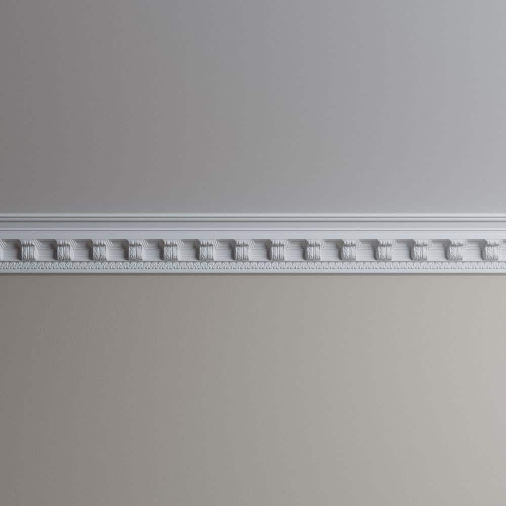 Ekena Millwork Waco 4 in. D x 5.625 in. W x 96 in. L Polyurethane Crown Moulding