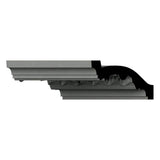 Ekena Millwork Bruce 2.125 in. D x 5.125 in. W x 96 in. L Polyurethane Crown Moulding