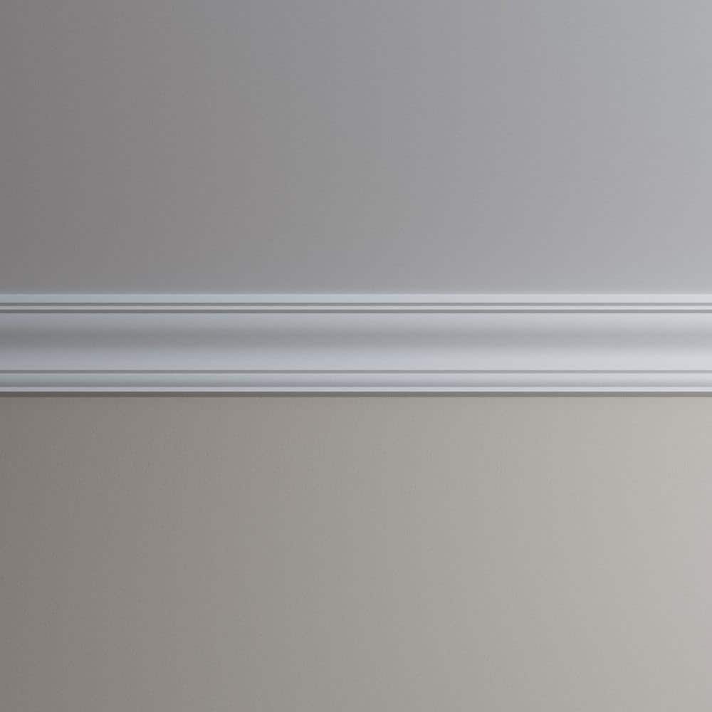 Ekena Millwork June 4.75 in. D x 6.25 in. W x 94.5 in. L Polyurethane Crown Moulding