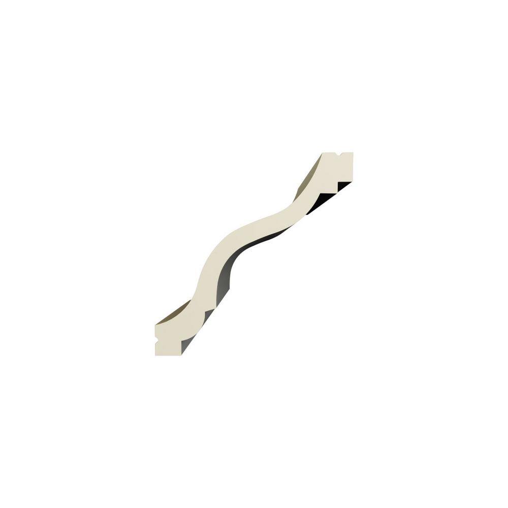 Ekena Millwork June 4.75 in. D x 6.25 in. W x 94.5 in. L Polyurethane Crown Moulding