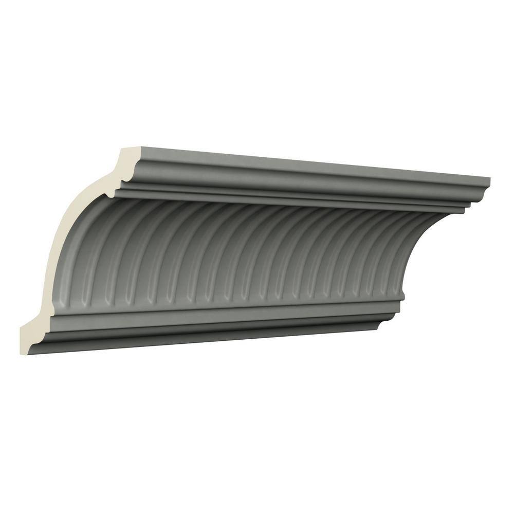 Ekena Millwork Elizabeth 4.75 in. D x 6.625 in. W x 96 in. L Polyurethane Crown Moulding