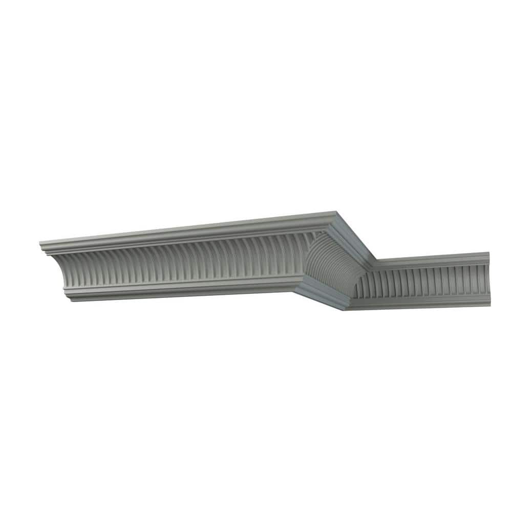 Ekena Millwork Elizabeth 4.75 in. D x 6.625 in. W x 96 in. L Polyurethane Crown Moulding
