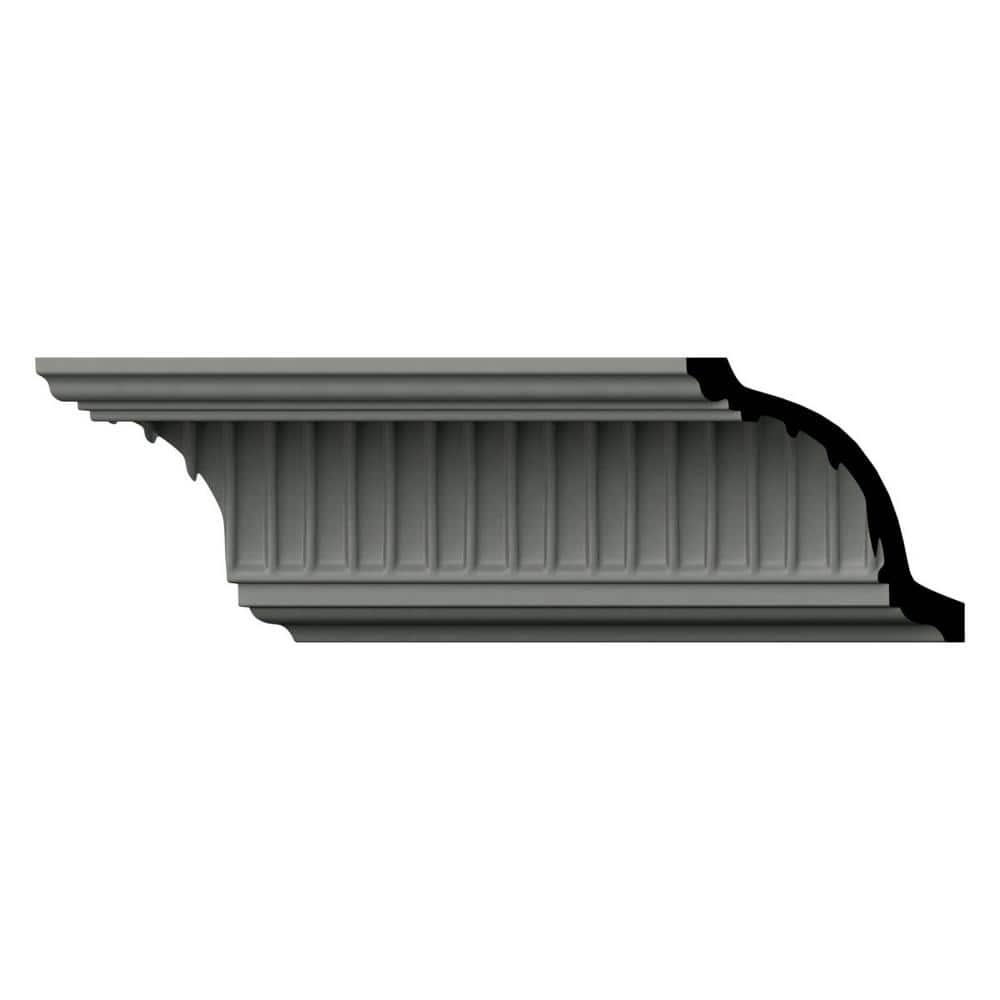 Ekena Millwork Elizabeth 4.75 in. D x 6.625 in. W x 96 in. L Polyurethane Crown Moulding