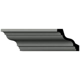 Ekena Millwork Harlington 4.75 in. D x 6.625 in. W x 96 in. L Polyurethane Crown Moulding
