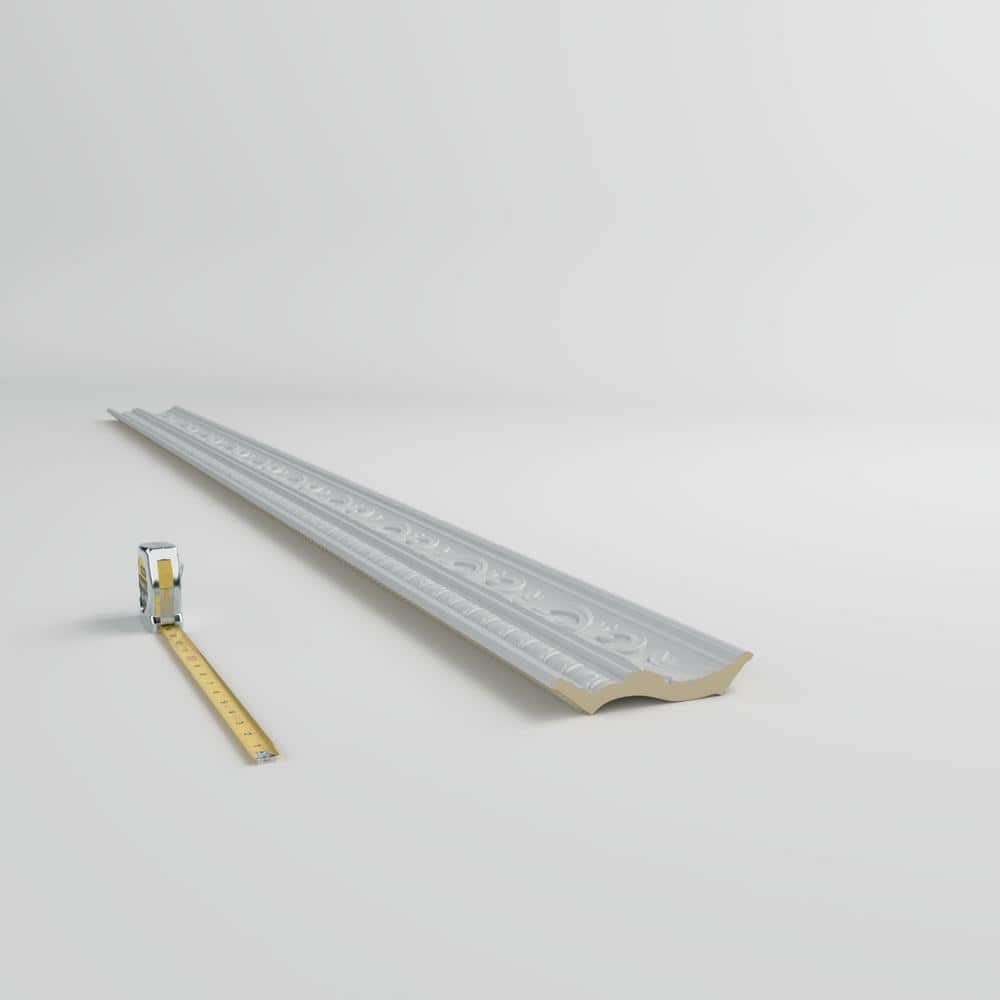 Ekena Millwork Sylvia 4.625 in. D x 7 in. W x 96 in. L Polyurethane Crown Moulding