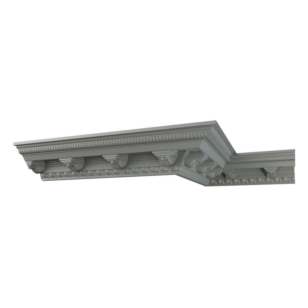 Ekena Millwork Arianna 6.625 in. D x 8.25 in. W x 96 in. L Polyurethane Crown Moulding