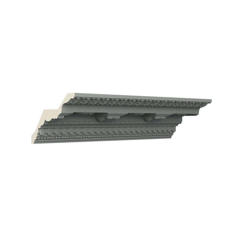Ekena Millwork Leighton 6.75 in. D x 8.375 in. W x 96 in. L Polyurethane Crown Moulding