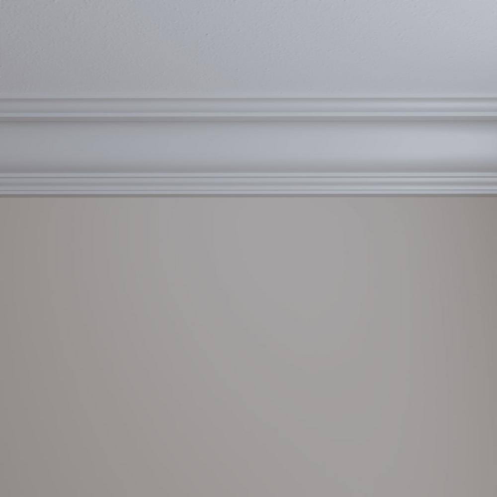 Ekena Millwork 7-7/8 in. x 5-1/4 in. x 94-1/2 in. Polyurethane Jackson Crown Moulding