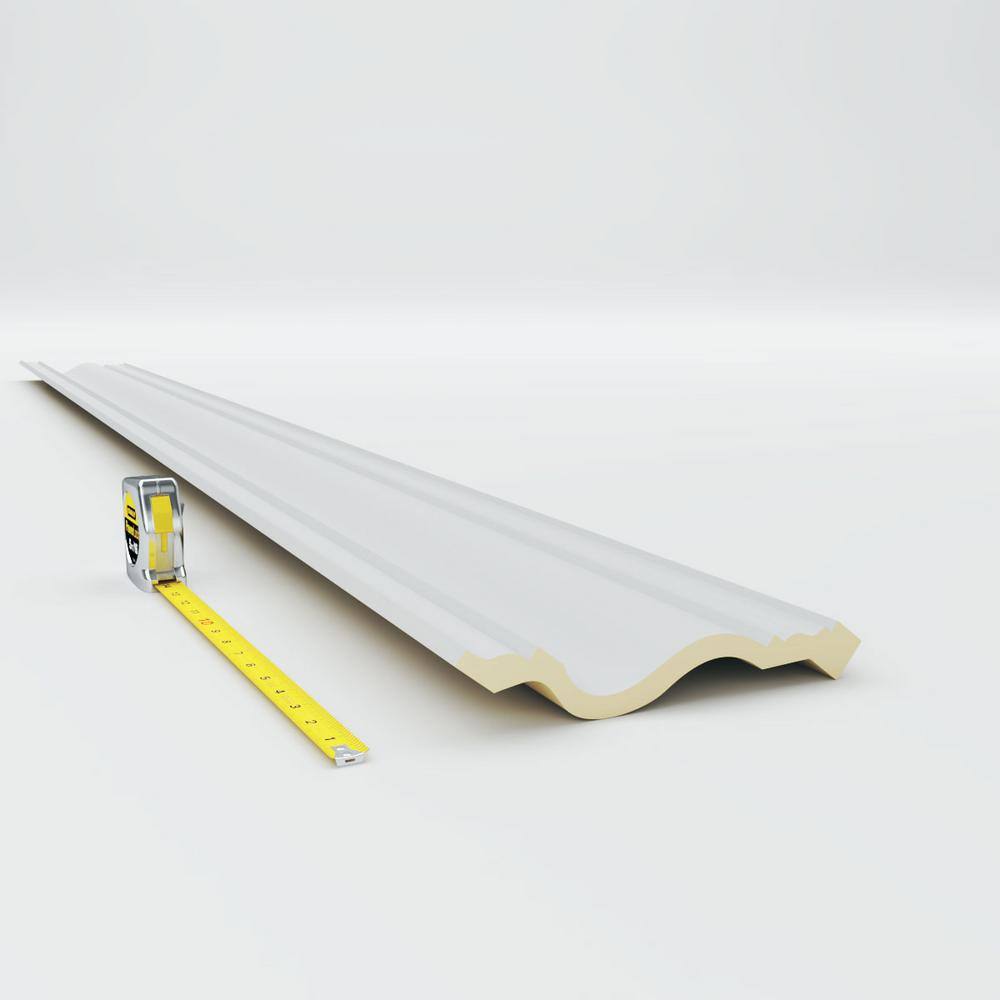 Ekena Millwork 7-7/8 in. x 5-1/4 in. x 94-1/2 in. Polyurethane Jackson Crown Moulding